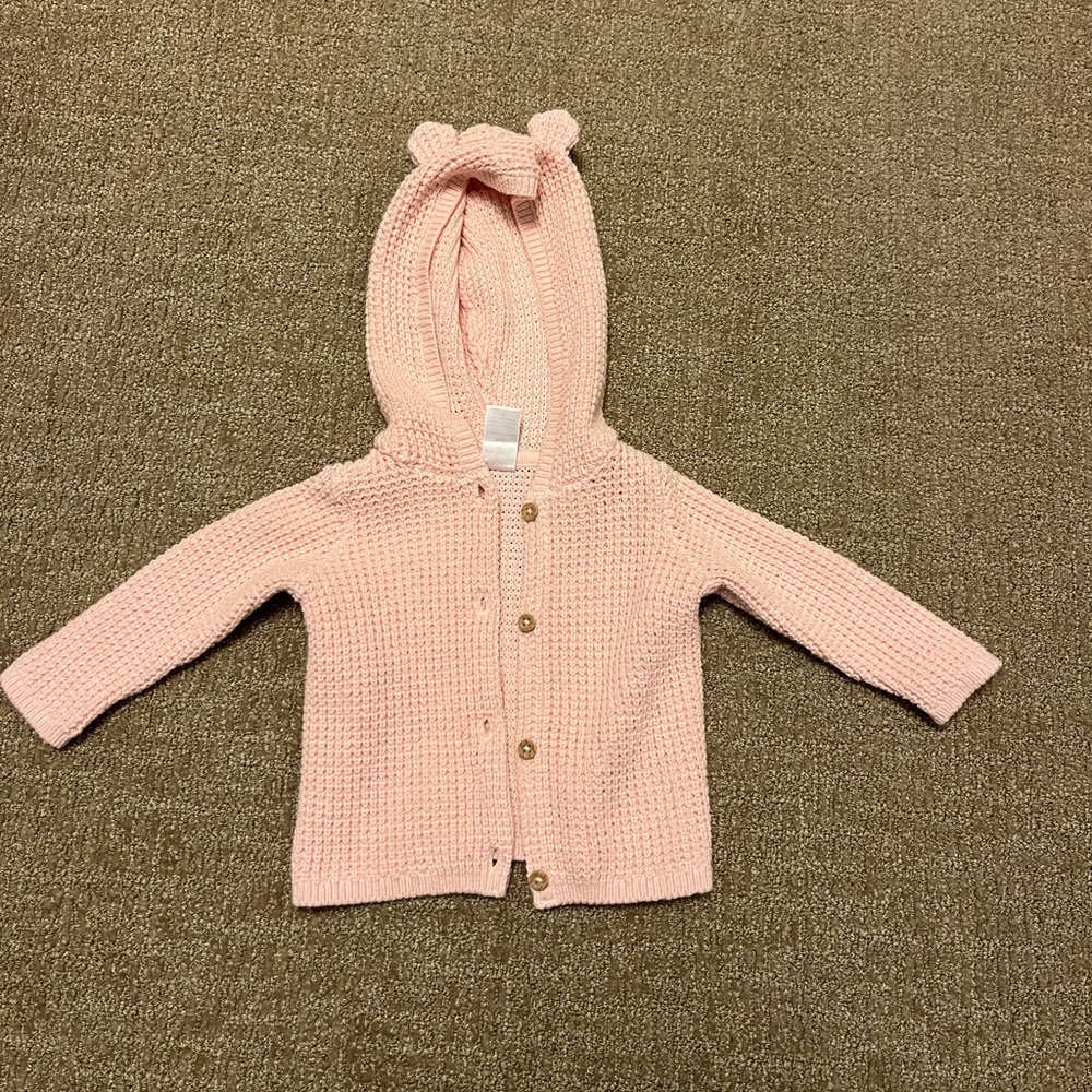 Carter’s Baby Hooded Cardigan Light Pink 6 Months